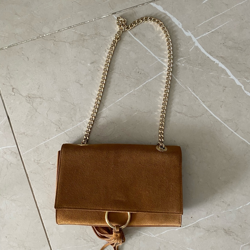 Faux Suede Crossbody bag